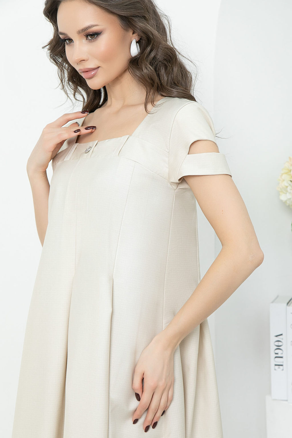 Платье Итальянка (слоновая кость) П5434 - Lt collection фото 7