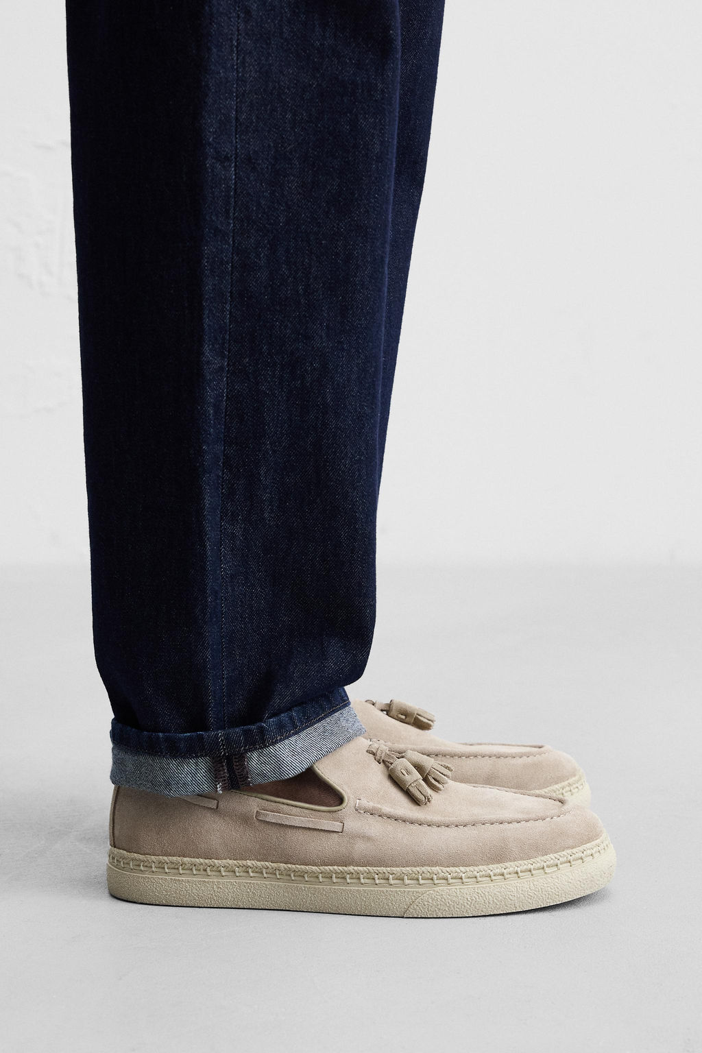 CASUAL LEATHER LOAFERS WITH TASSELS - Zara фото 5