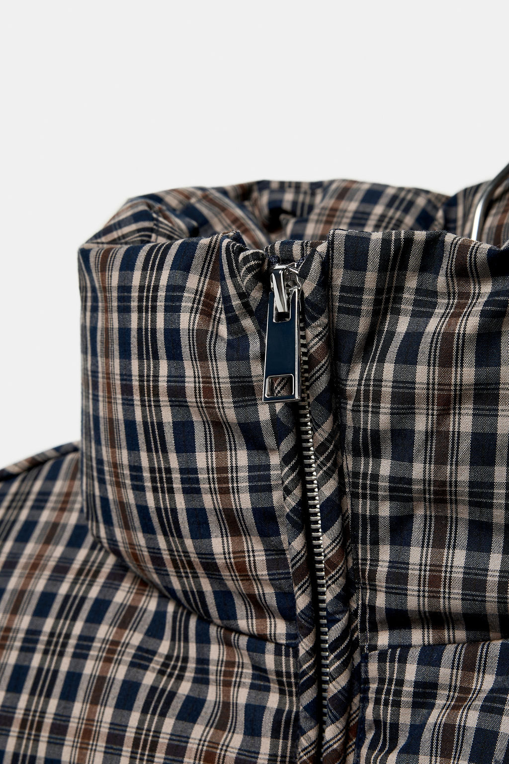 CHECK QUILTED ANORAK - Zara фото 9