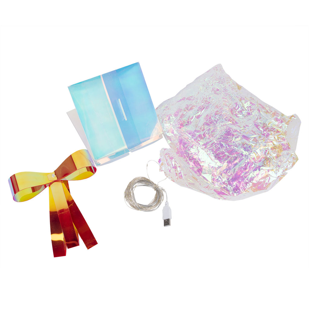 ULD-R509 USB GIFTBOX SET Светильник декоративный Коробки с подарками, с USB проводом. Набор из 3штук. 300 светодиодов. Белый свет. Цвет корпуса радужный. TM Uniel - Volpe фото 2
