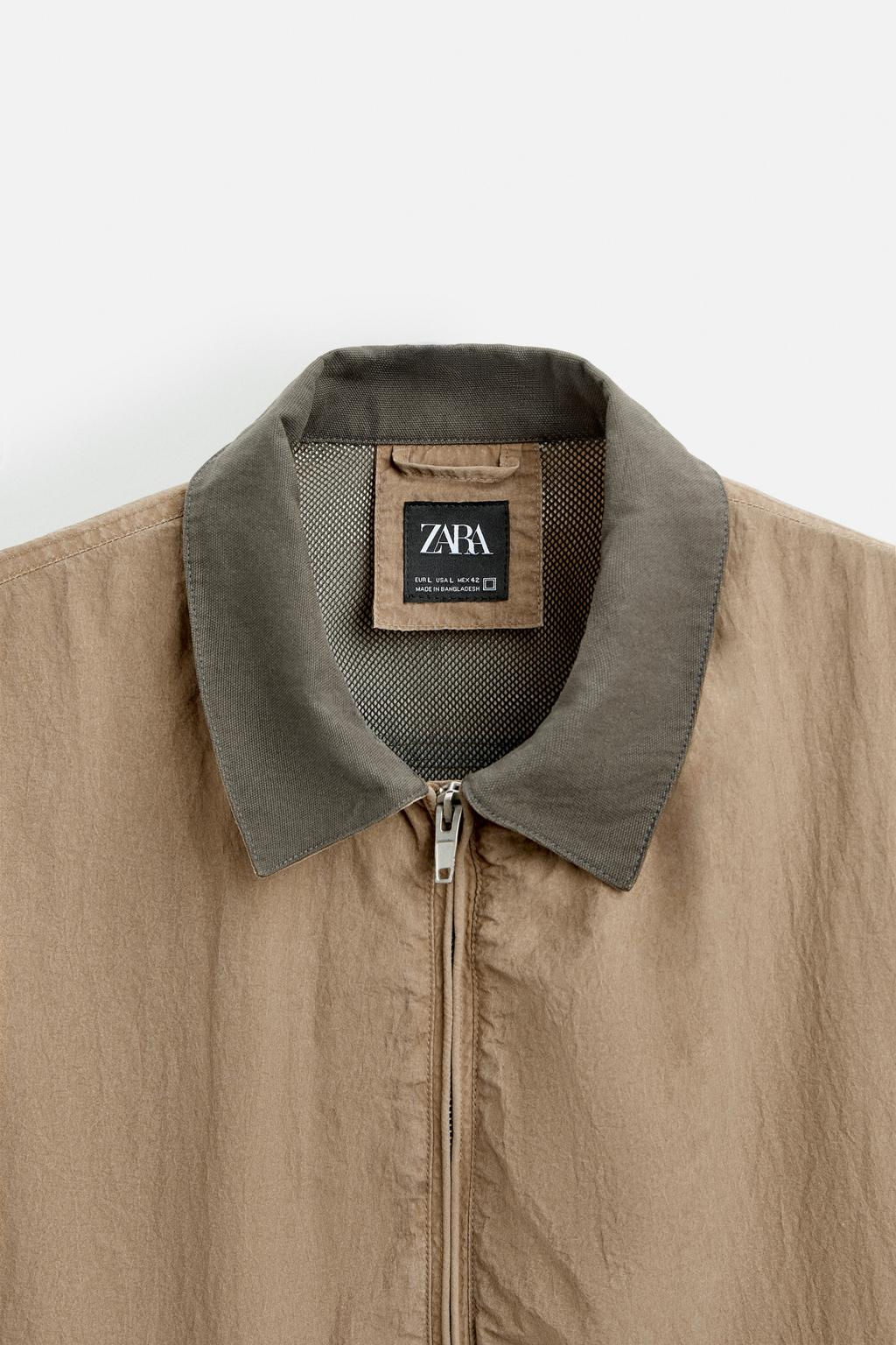 JACKET WITH CONTRAST COLLAR - Zara фото 8