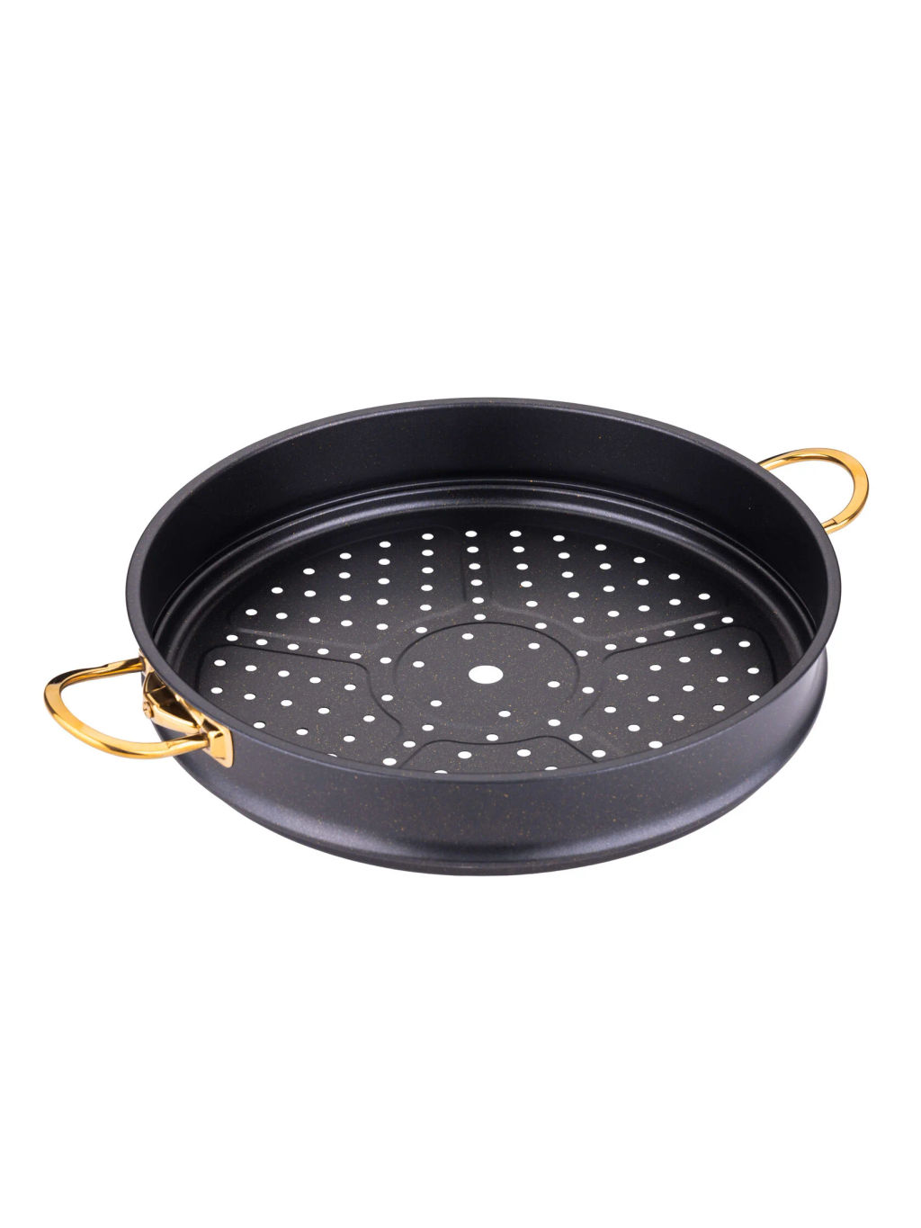 Решетка для мантоварки 34х10 с АПП, цвет: черный/золотой, арт. 34-BK/GD-34