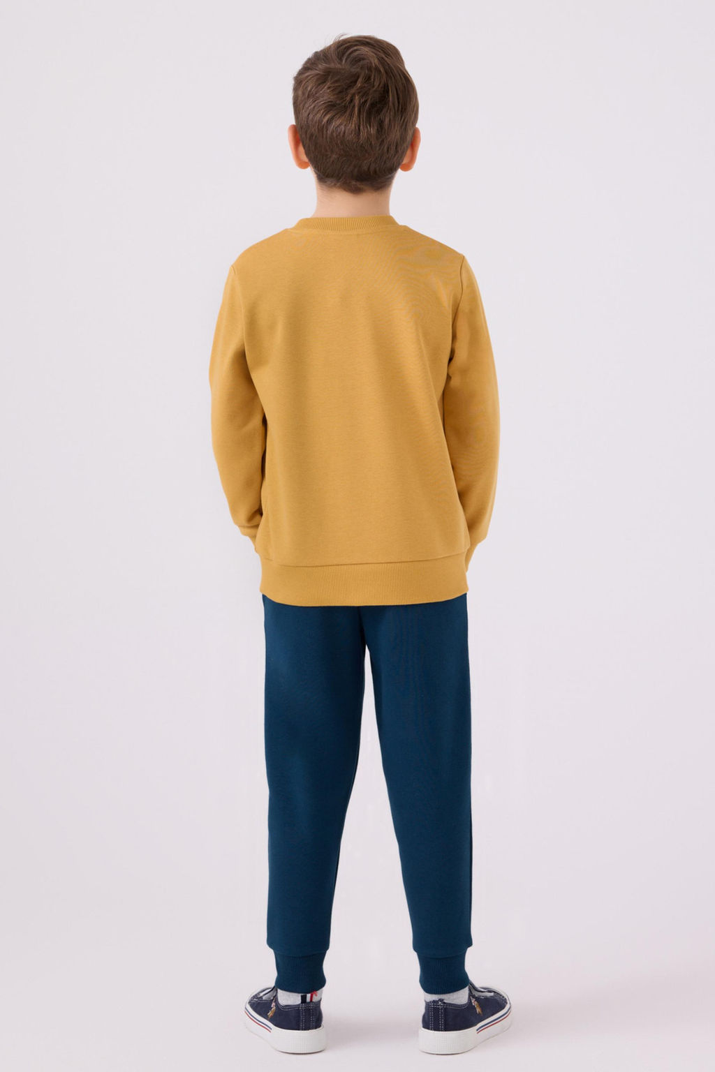 Горчичный пижамный комплект для мальчика Неожиданная скидка в корзине - U.s. polo assn фото 4