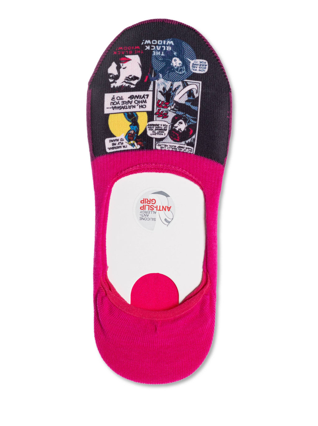 Цена за 2 пары. Носки Короткие CONTE Хлопковые подследники с героями Marvel фуксия - Conte elegant фото 2