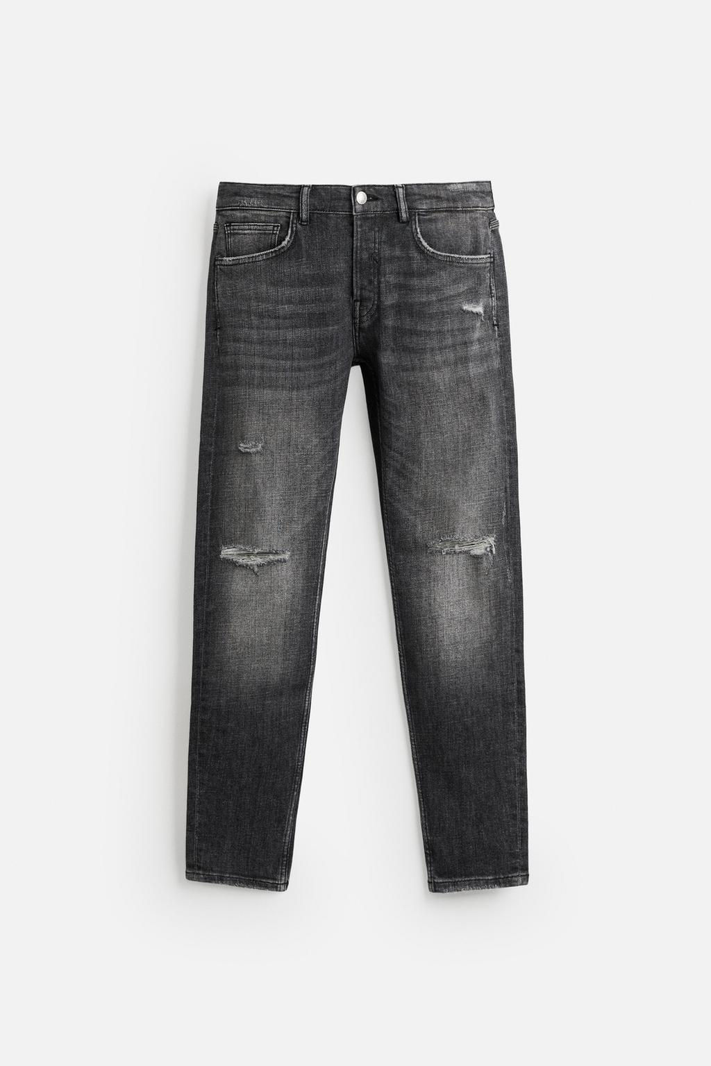 RIPPED SKINNY FIT JEANS - Zara фото 25