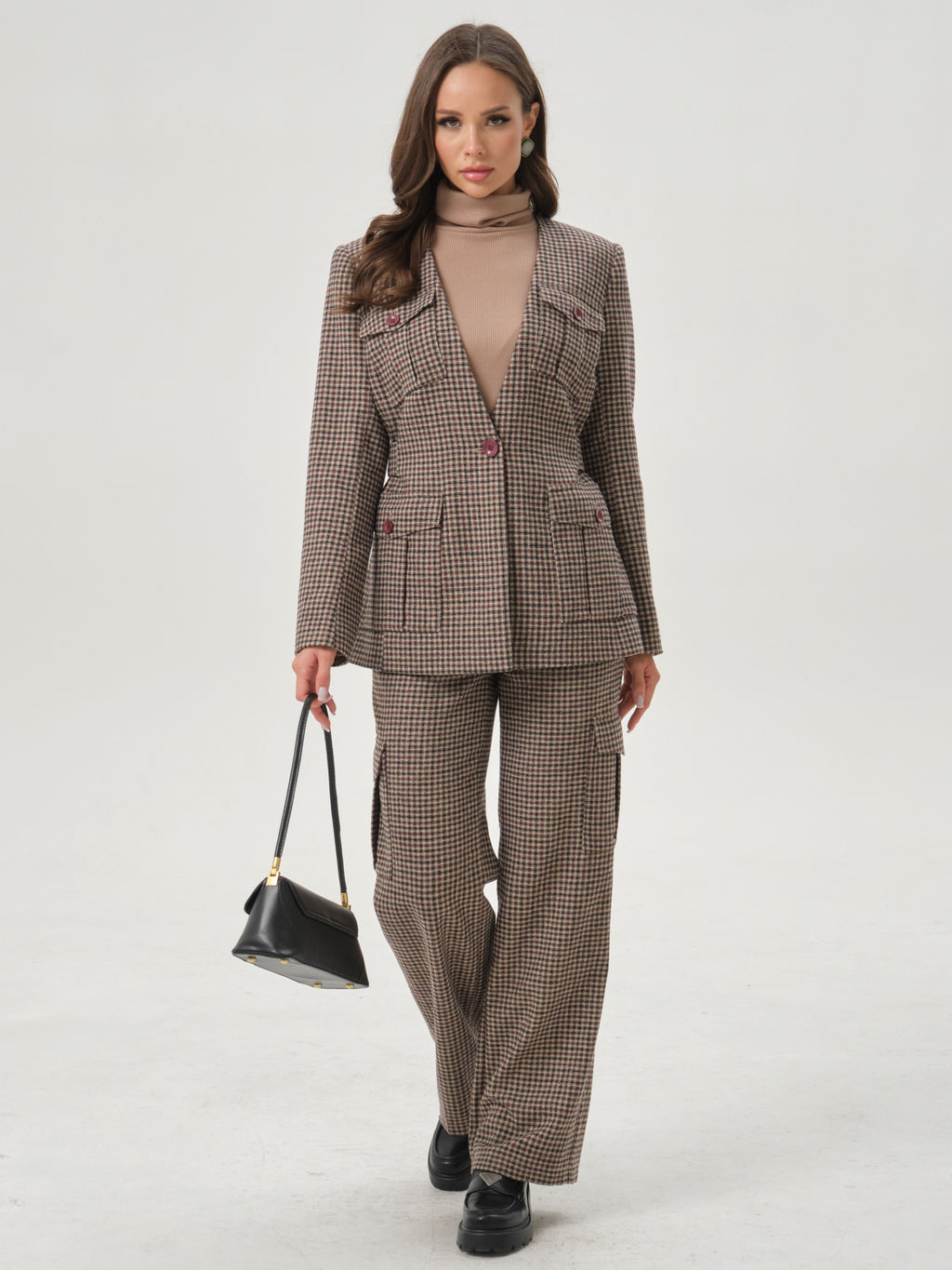 Жакет в мелкую клетку - Marchello marchellini фото 3