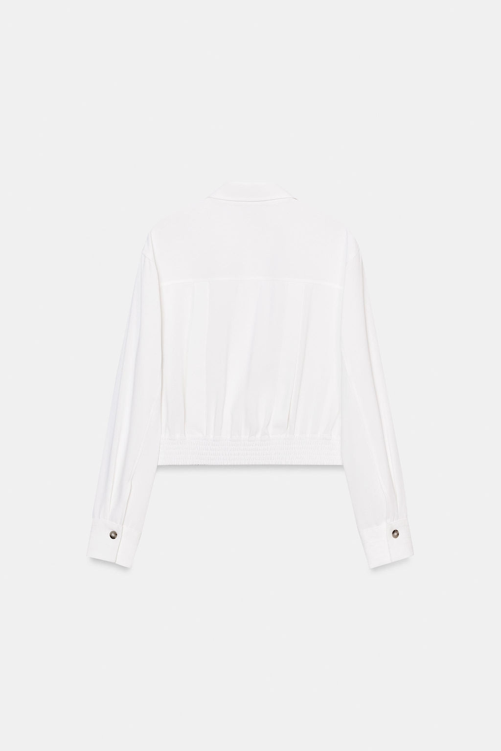 SHORT SHIRT WITH SHOULDER TABS - Zara фото 7