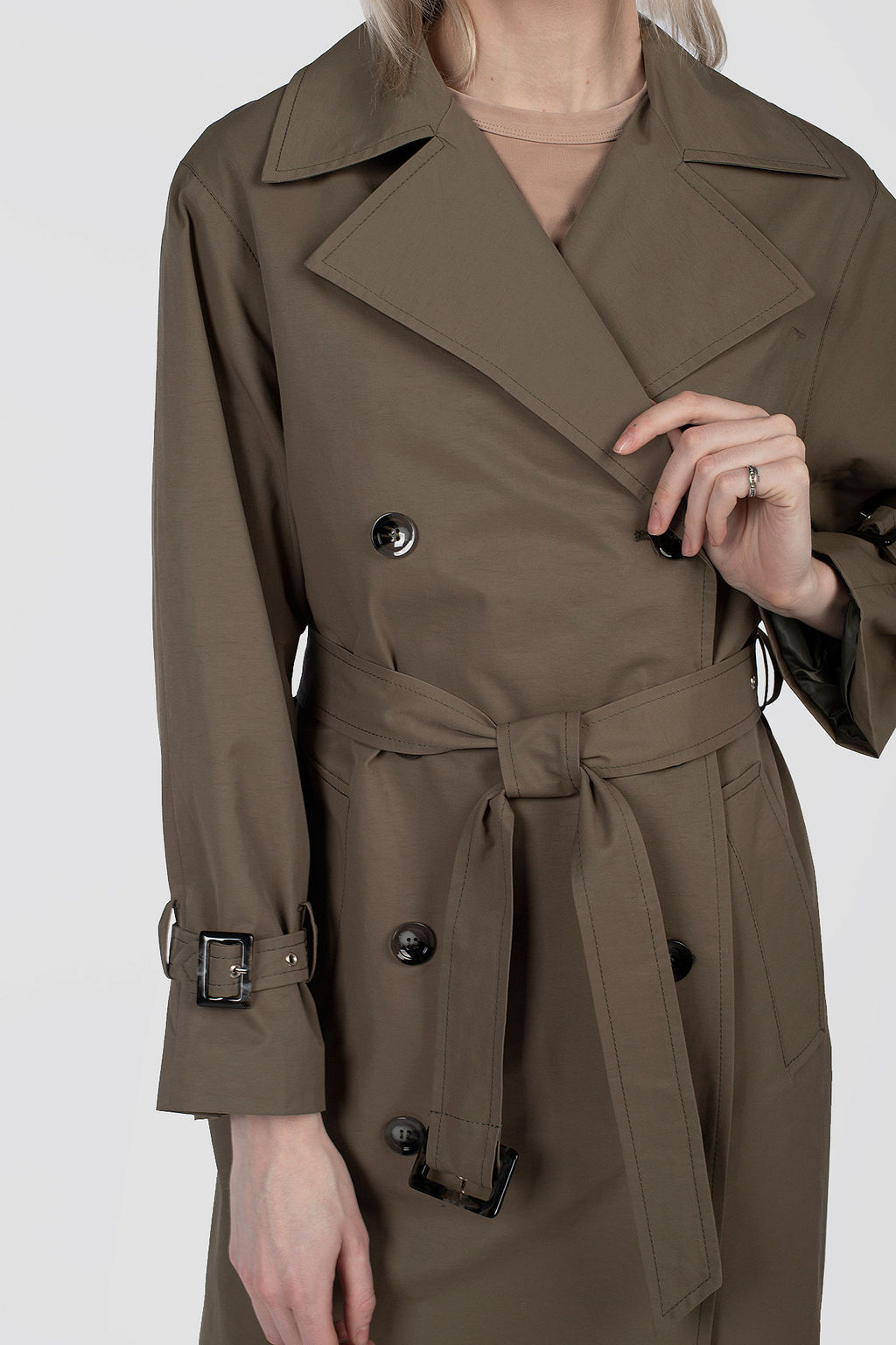 03-3307 Плащ женский (пояс) ELEGANZZA - El podio фото 5