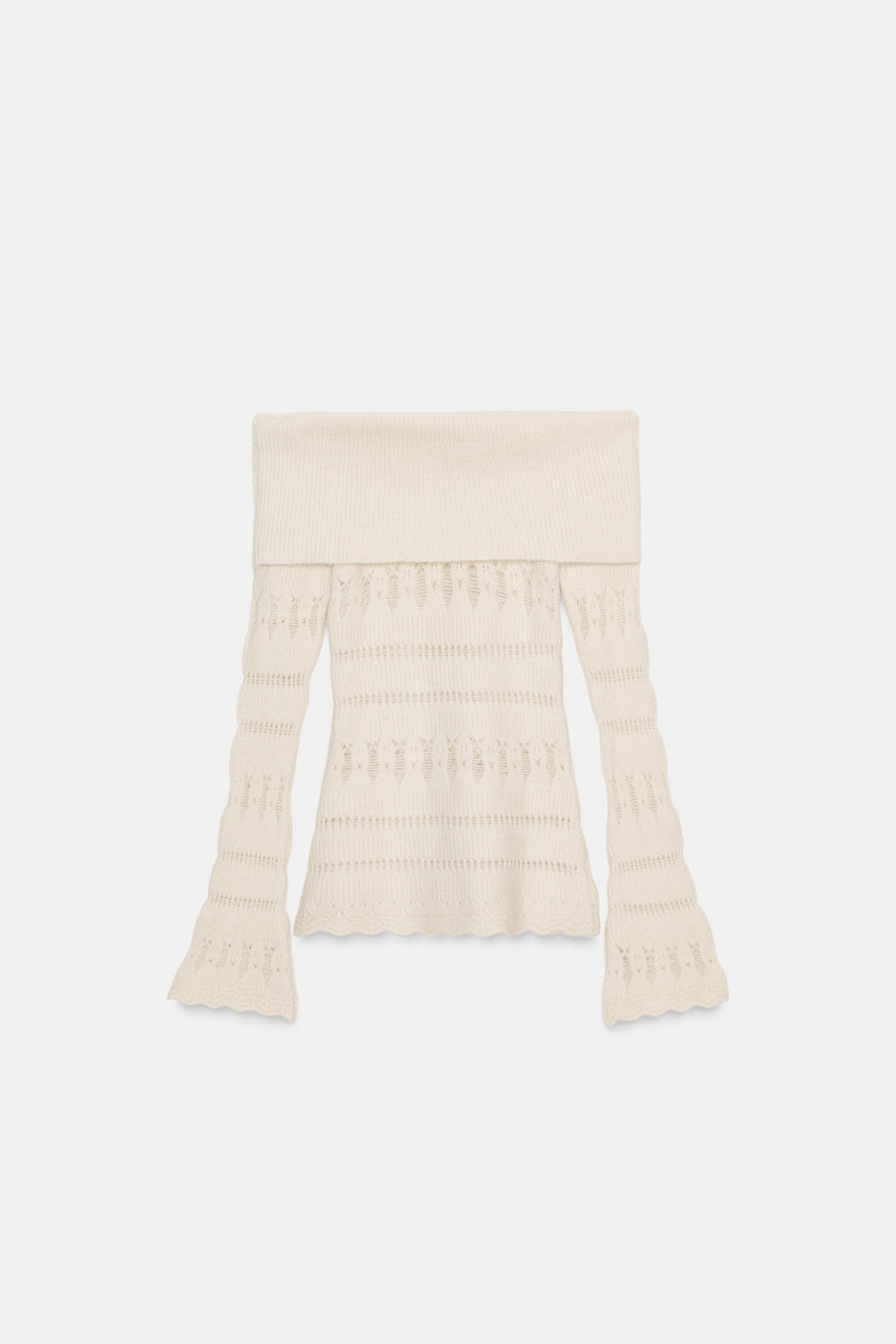 OPENWORK OFF-THE-SHOULDER JUMPER - Zara фото 5