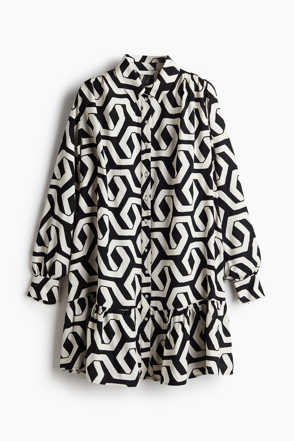 Vestido camisero oversize - H&m фото 8