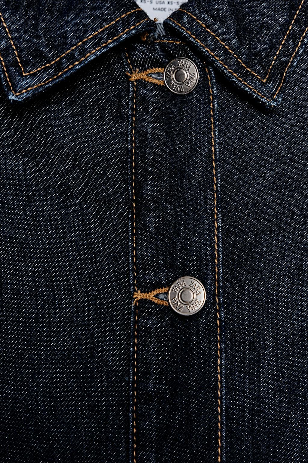 TRF OVERSIZE DENIM OVERSHIRT - Zara фото 8