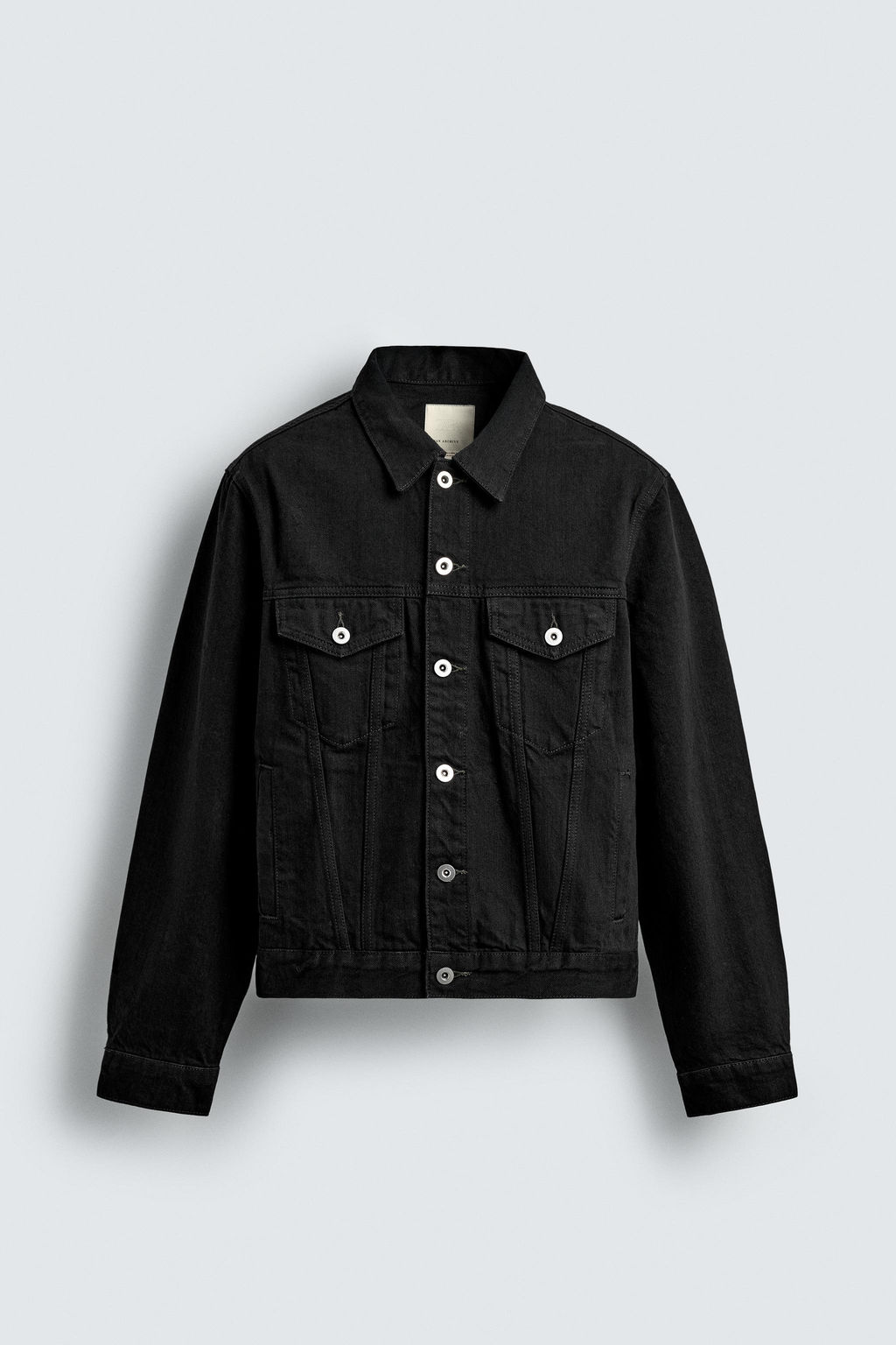 LIMITED EDITION CROPPED FIT DENIM JACKET - Zara фото 8