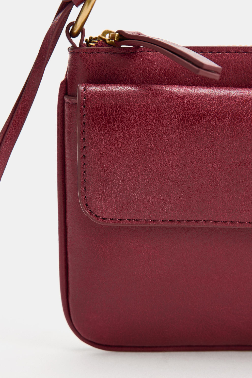 BOLSO DE HOMBRO SOLAPA / Rojo - Zara фото 8