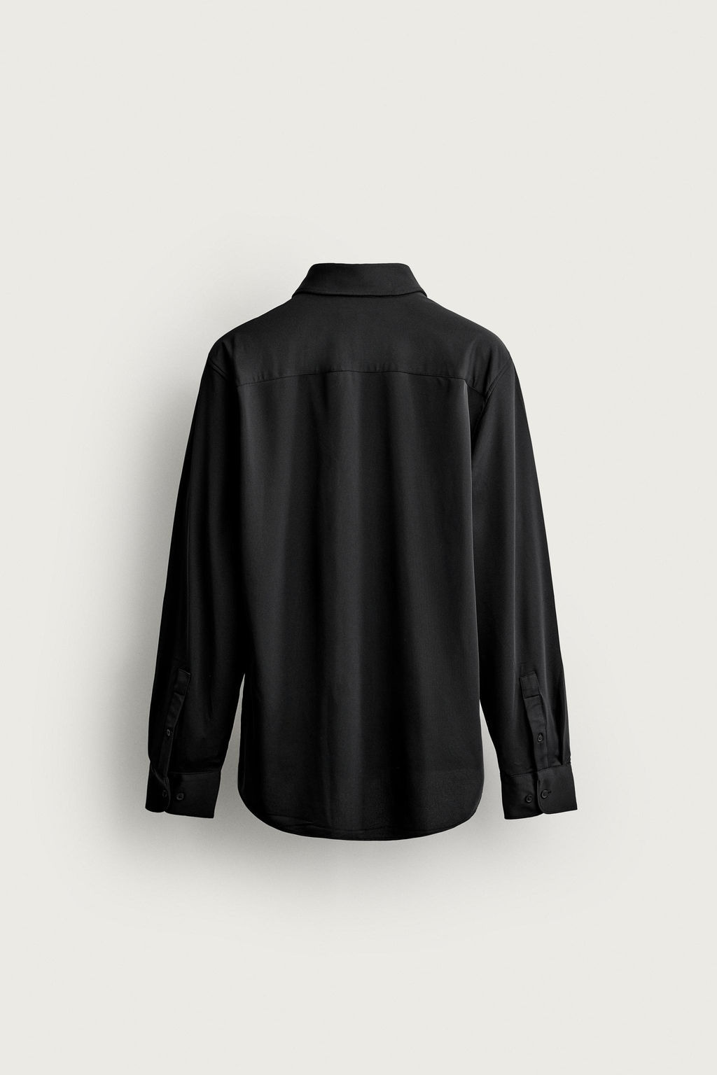 CAMISA REGULAR FIT ESTRUCTURA / Negro - Zara фото 7