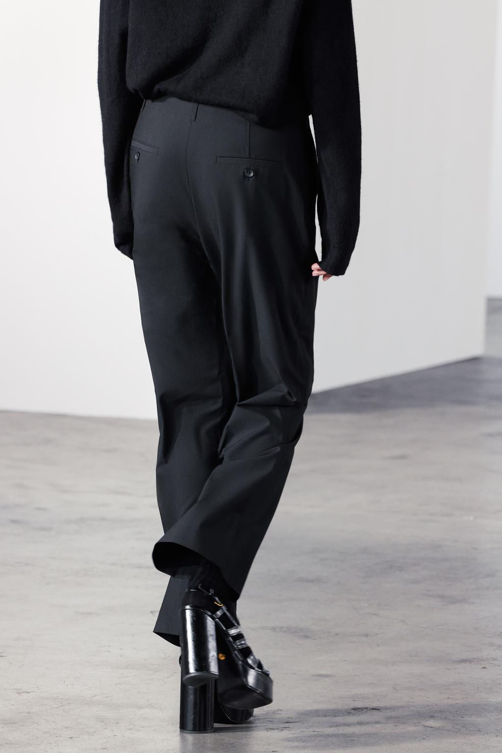 ZW COLLECTION STRAIGHT-LEG TROUSERS - Zara фото 10