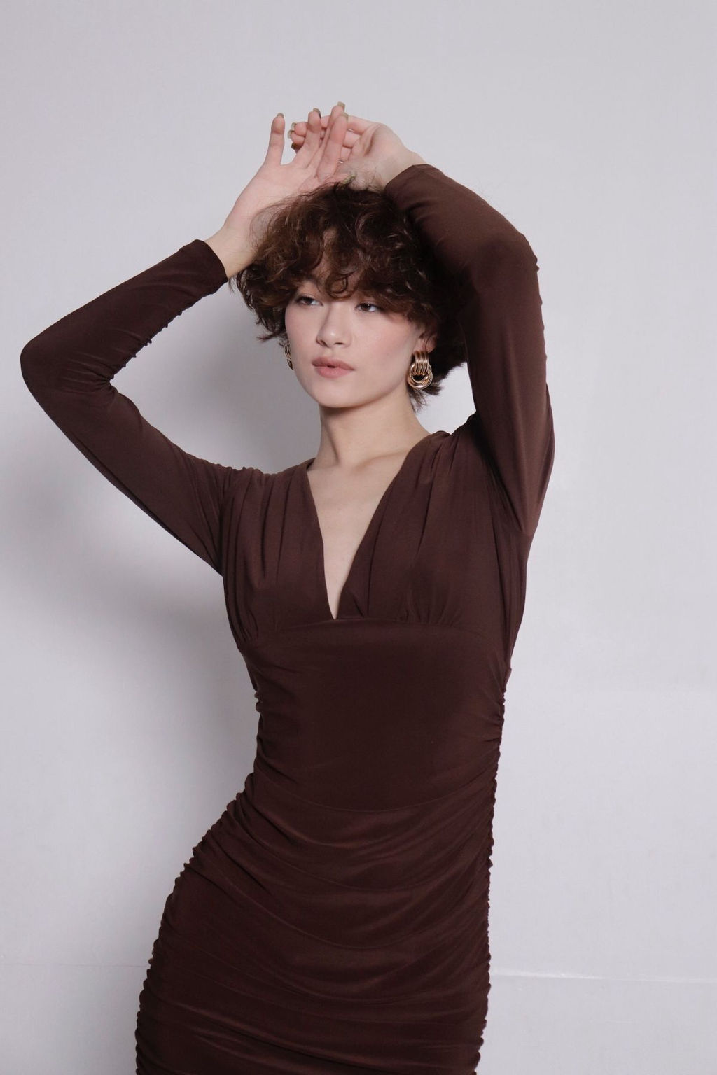 Мини-платье шоколадное - Martichelli фото 13