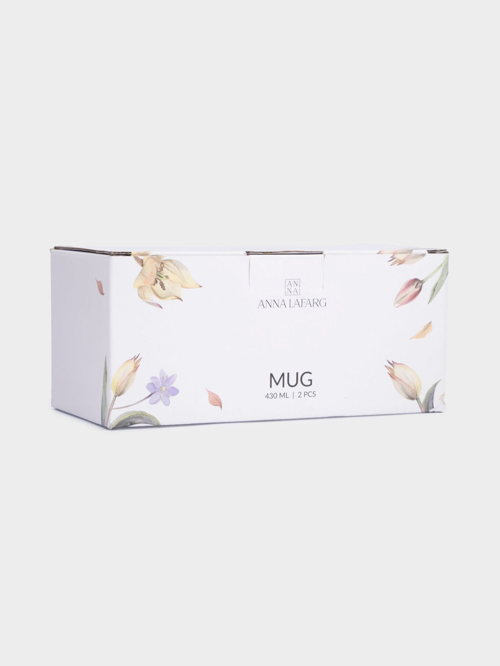 Кружка, 430 мл, 2 шт, фарфор N, белая, Летящие цветы, Fiori - Anna lafarg фото 9