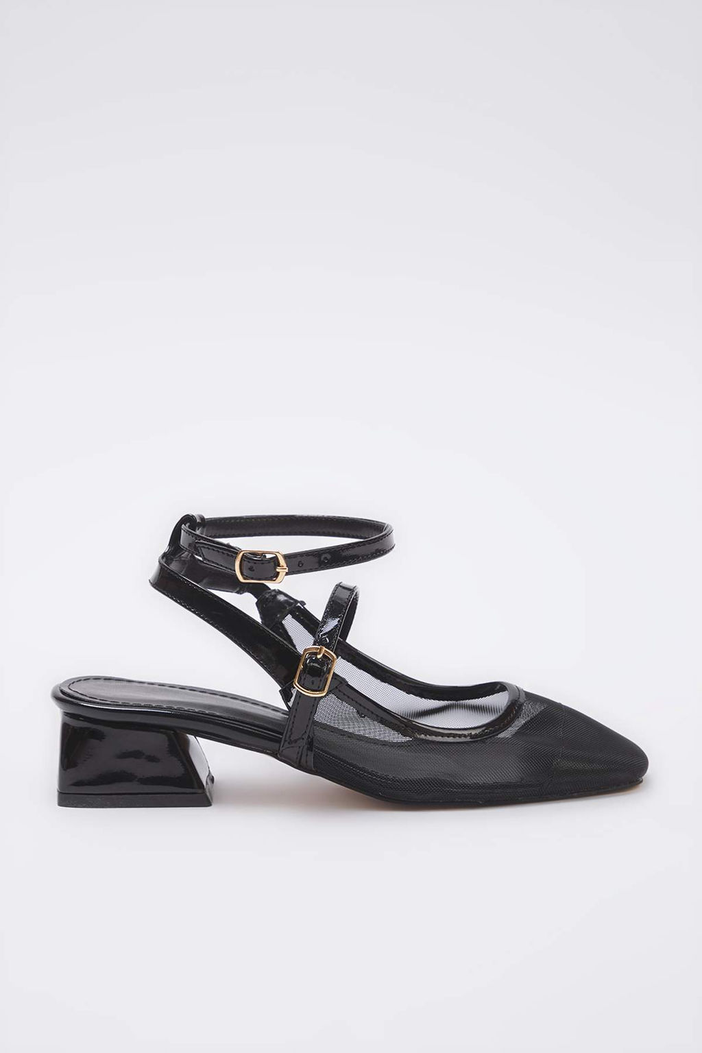 Trendyolmilla Shoes Siyah File Mary Jane Kad?n Klasik Topuklu Ayakkab? TAKSS25TO00109  фото 3