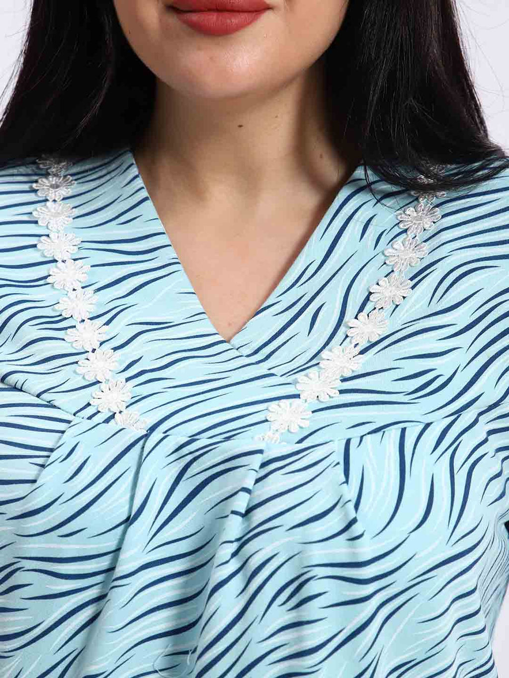 Ночная сорочка женская, цвет голубой