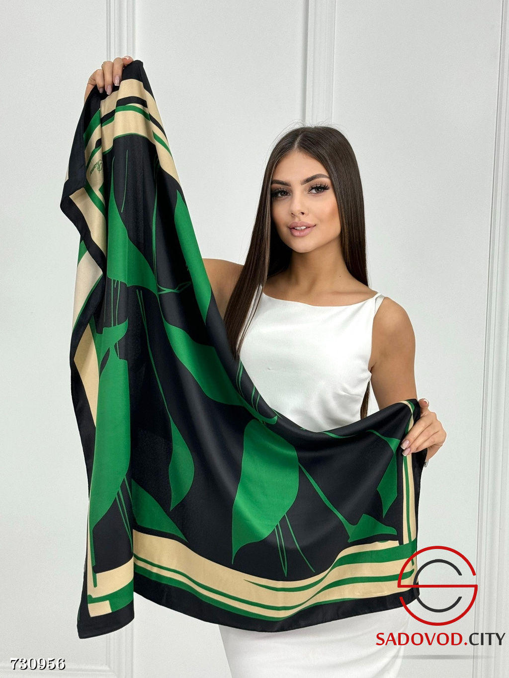 Женский шелковый платок