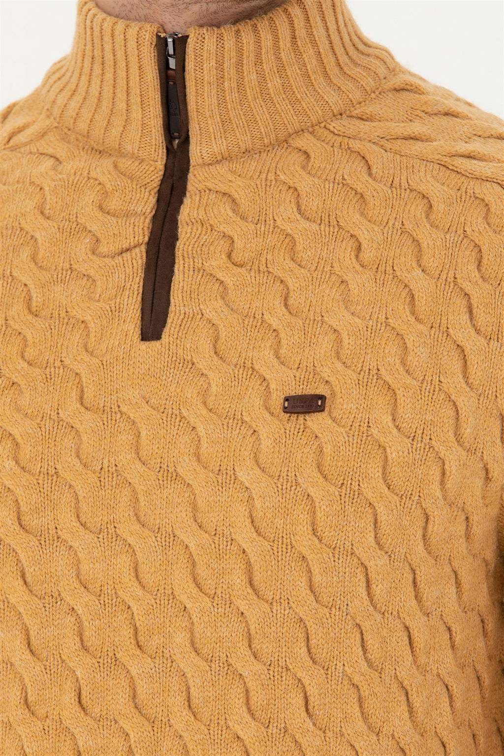 Мужской свитер песочного меланжа Неожиданная скидка в корзине - U.s. polo assn фото 7