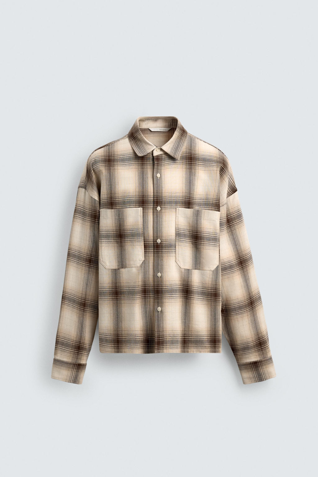 TEXTURED CHECK SHIRT - Zara фото 13