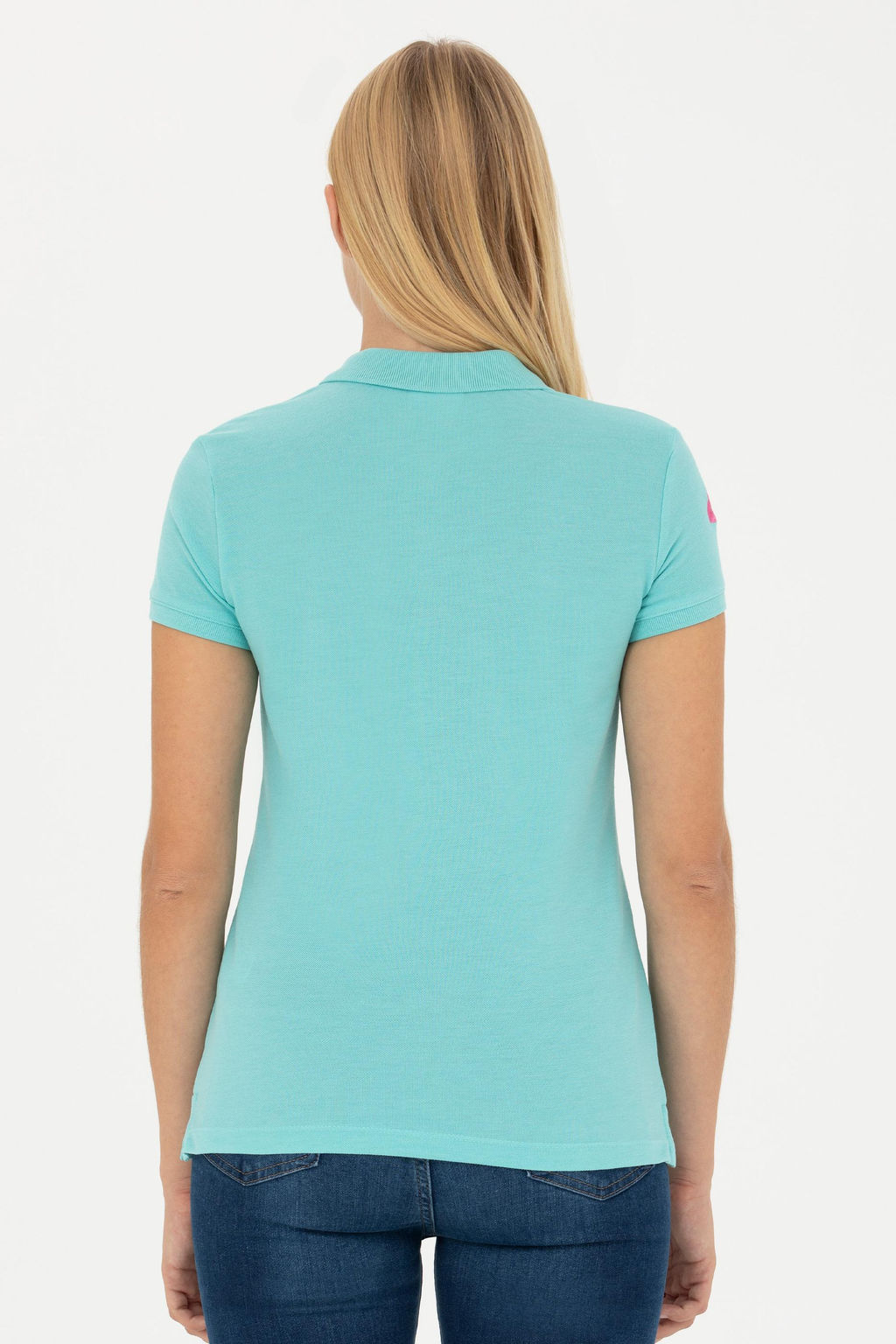 Женская мятная базовая футболка Неожиданная скидка в корзине - U.s. polo assn фото 12