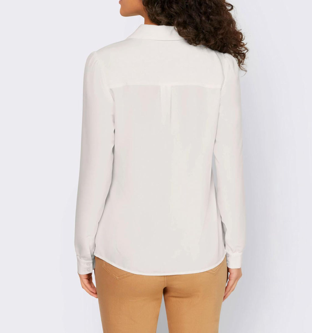 Блузка, экрю - Linea tesini фото 5