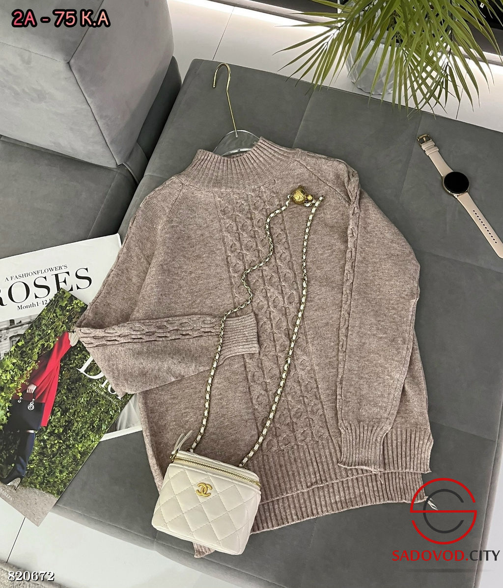 Пуловер женский с узором - Bruno фото 9