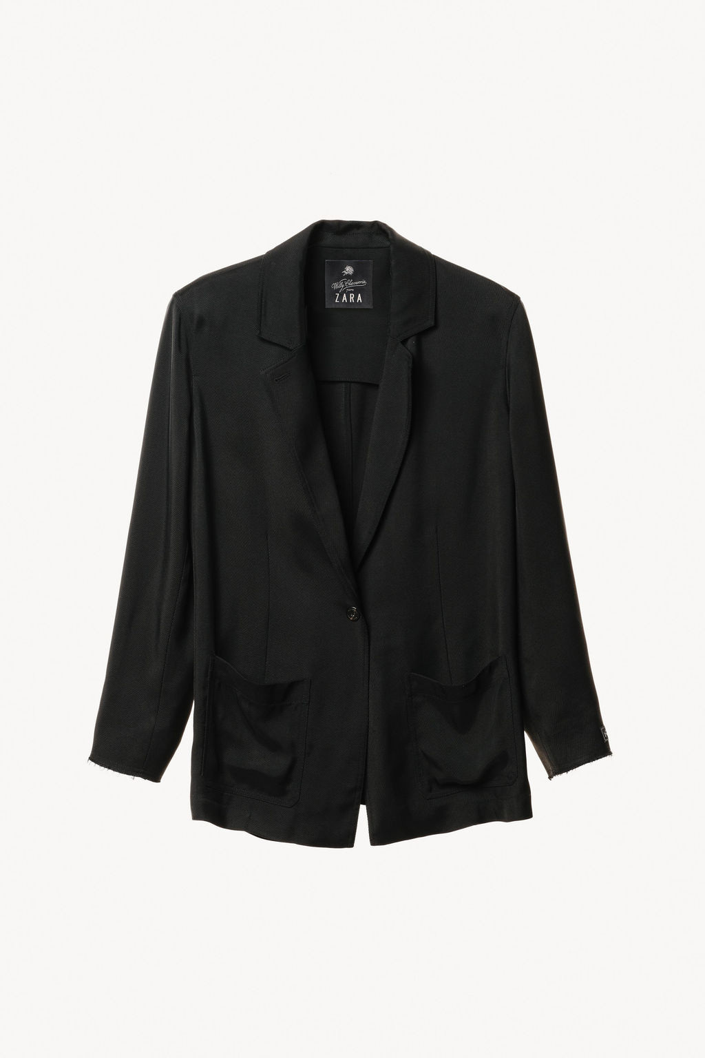 BLAZER FLUIDA BOLSILLOS WILLY CHAVARRIA X ZARA / Negro фото 3