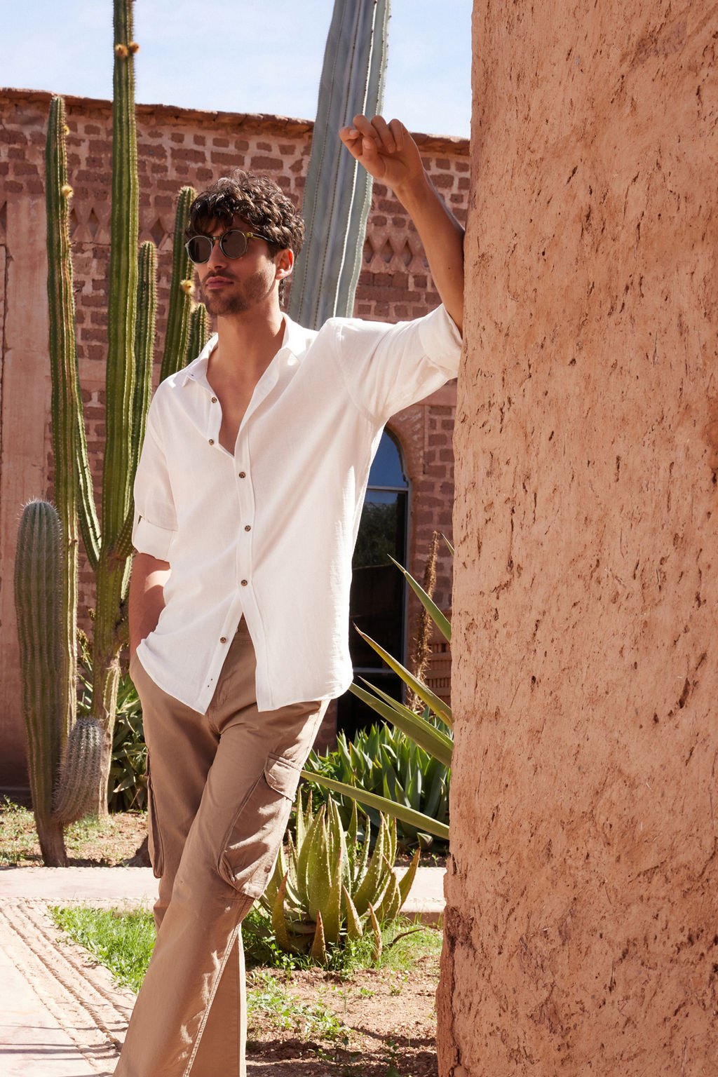 TRENDYOL MAN Haki Regular Fit Apoletli Burusuk Efektli Keten Gorunumlu Gomlek TMNSS23GO00061 - Trendyolmilla фото 16