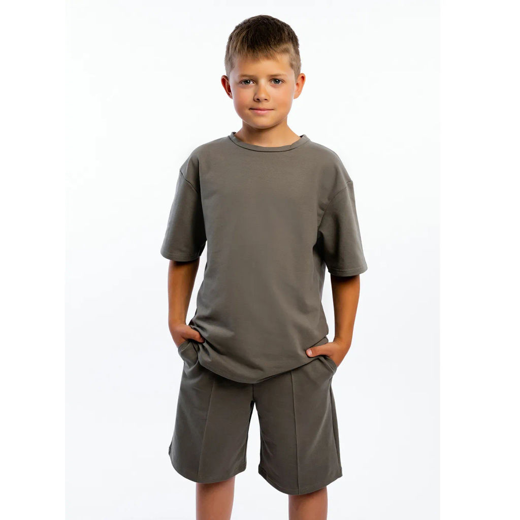 Комплект шорты и футболка футер 2х нитка петля 7424320102 - Youlala фото 16