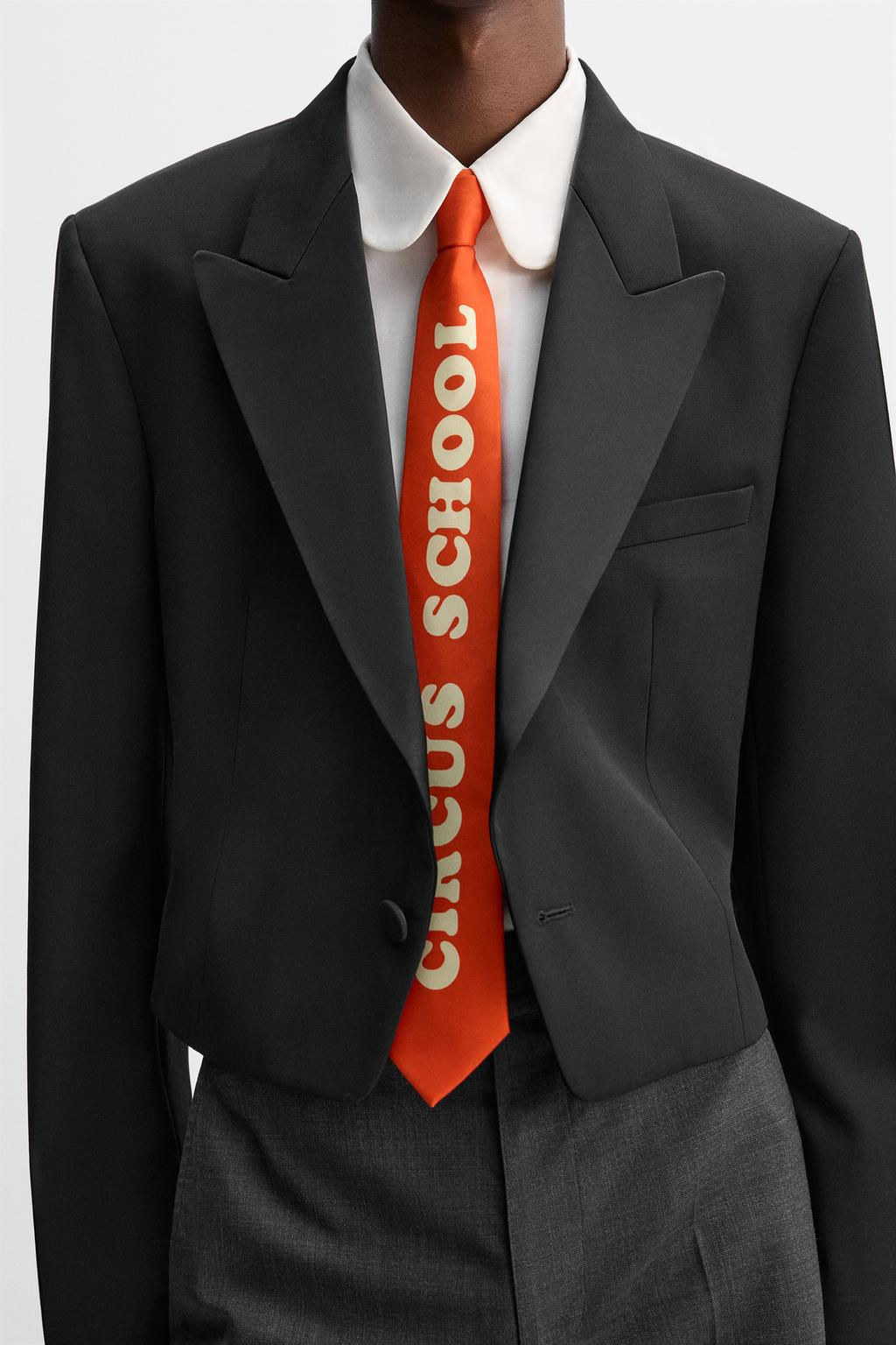 CROPPED TUXEDO BLAZER X HARRY LAMBERT - Zara фото 7