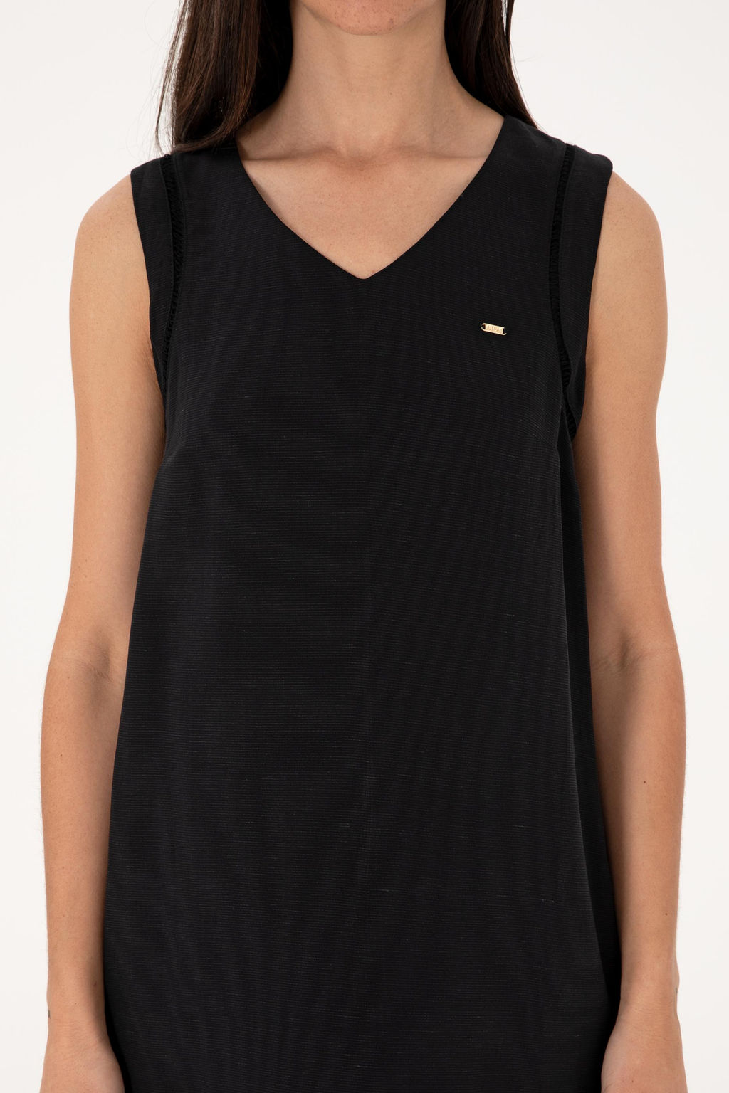 Kad_n Siyah Dokuma Elbise Sepette S_rpriz _ndirim - U.s. polo assn фото 5