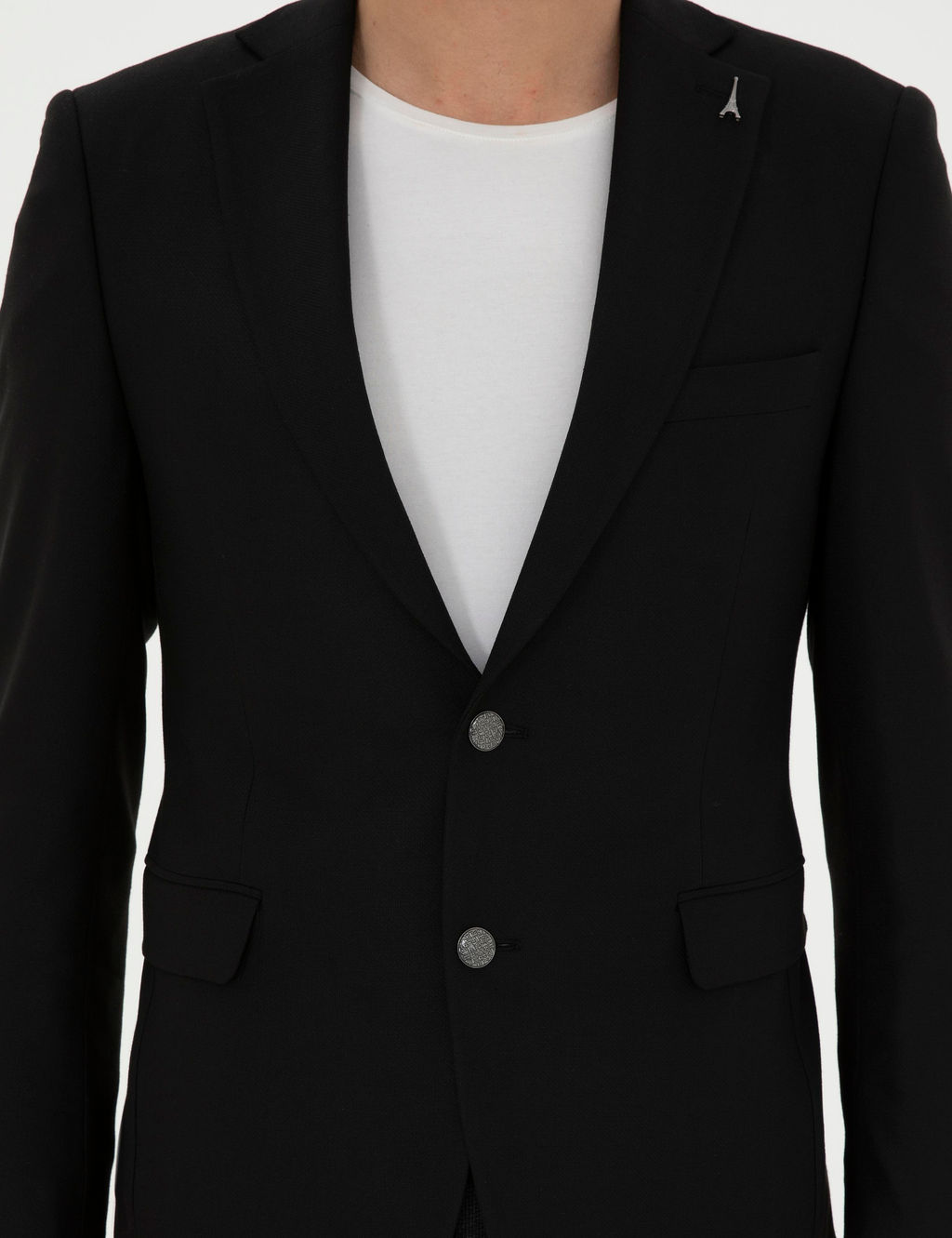 Siyah Slim Fit Blazer Ceket