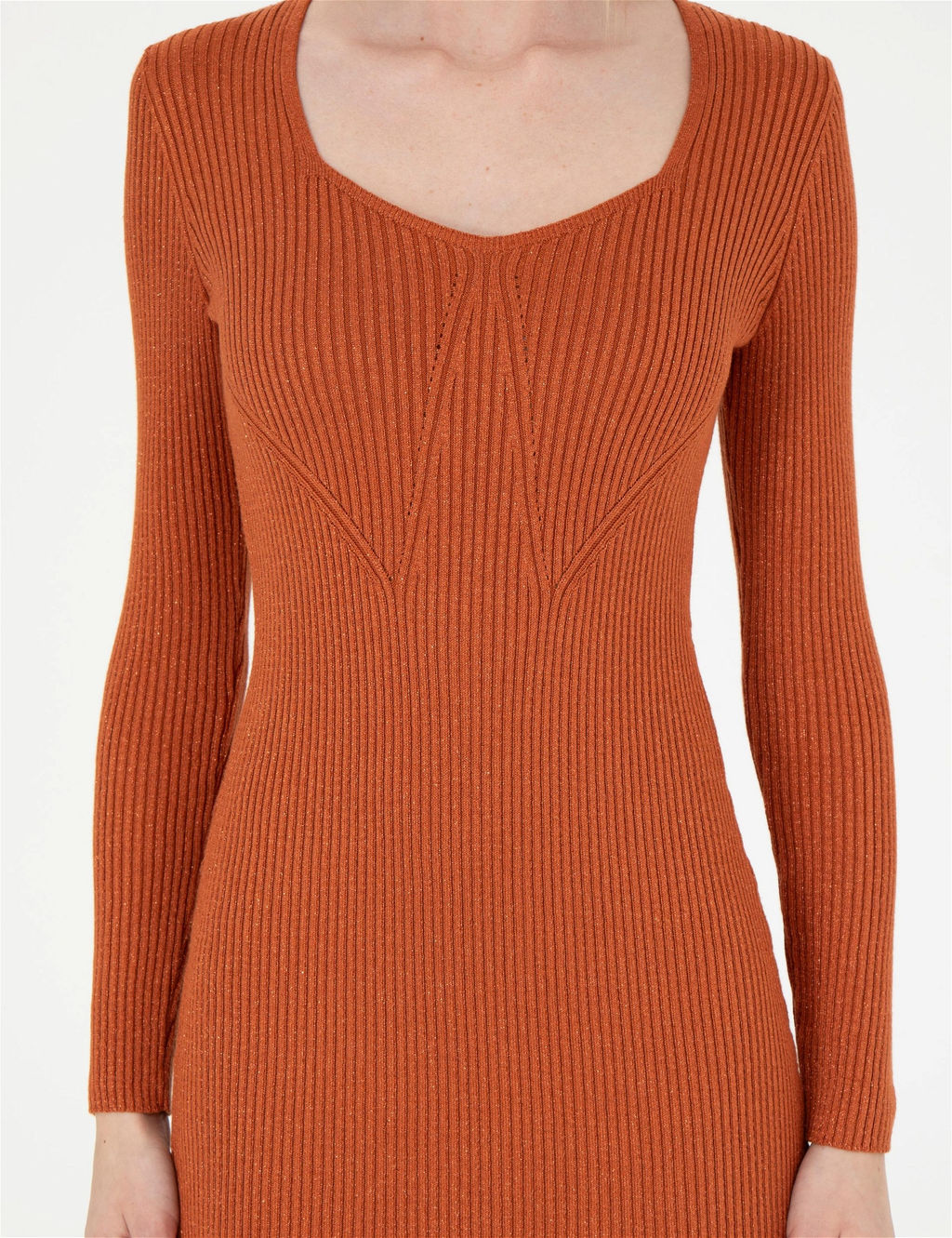 Kiremit Ex. Slim Fit Triko Elbise - Pierre cardin фото 6