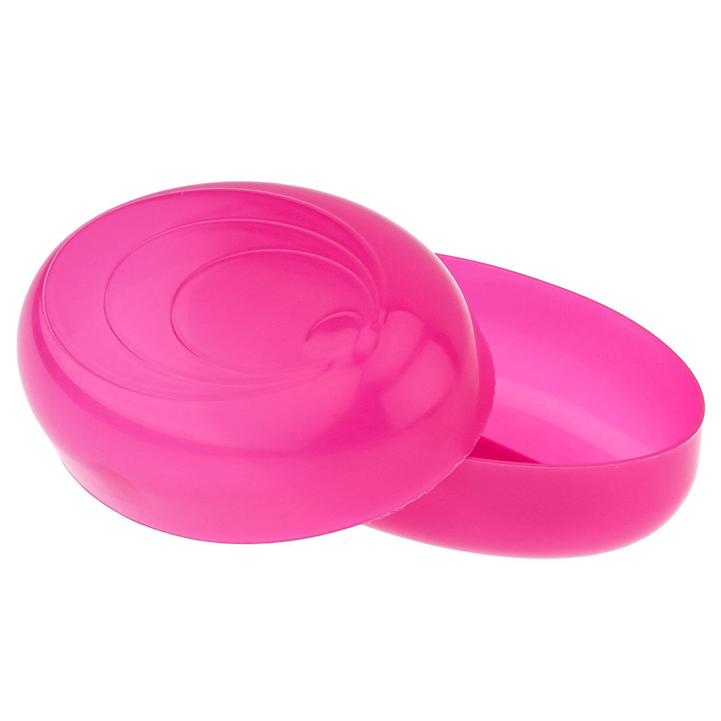 Мыльница дорожная из полипропилена Мидия 11х7х4,5см, розовый полупрозрачный (Россия) - Домашняя Мода фото 2