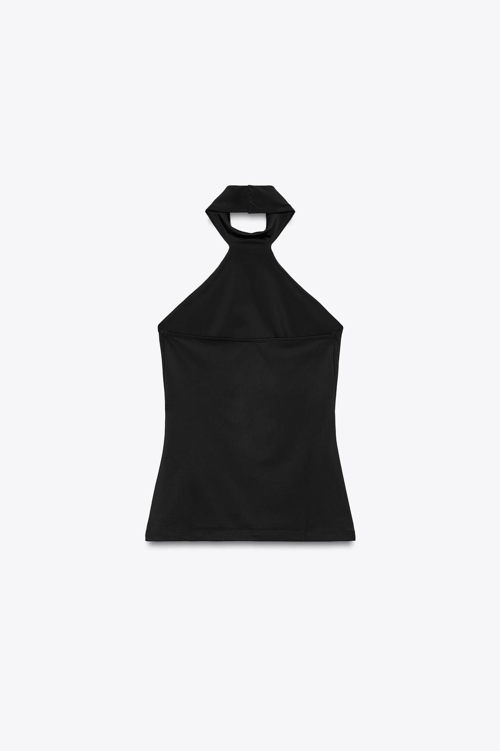 POLYAMIDE HALTER TOP - Zara фото 8
