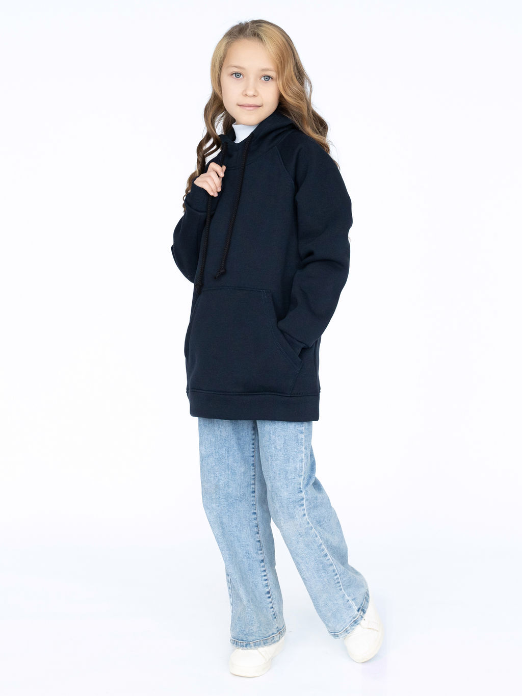 Толстовка детская темносиняя