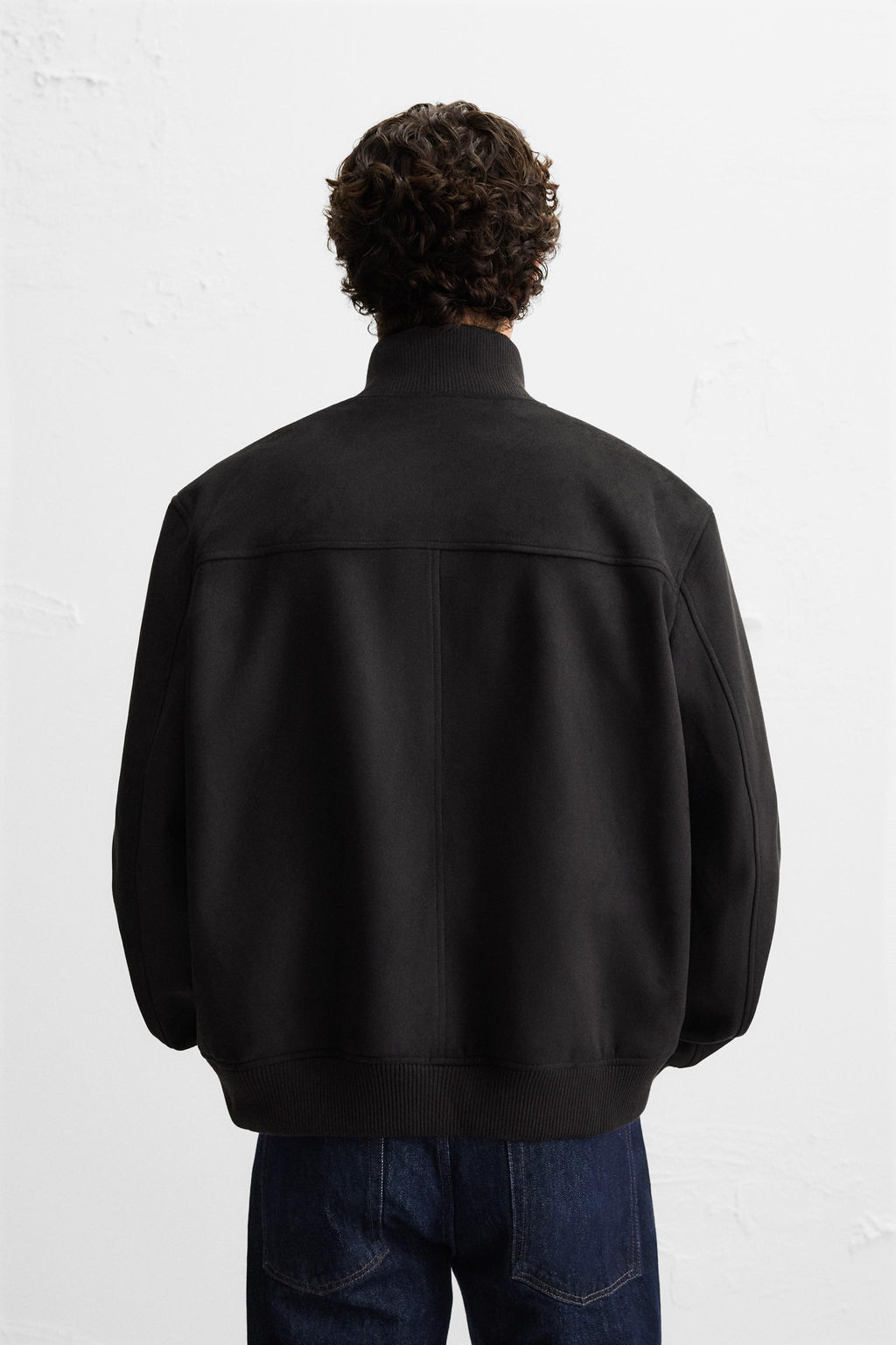 FAUX SUEDE REGULAR FIT JACKET - Zara фото 3