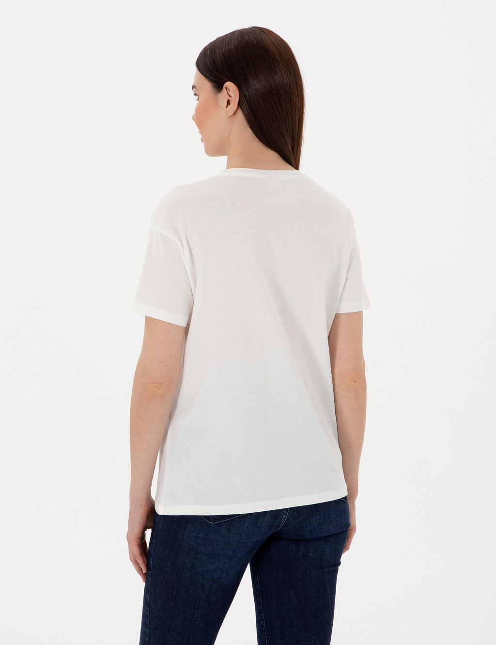 Beyaz Regular Fit Ti__rt