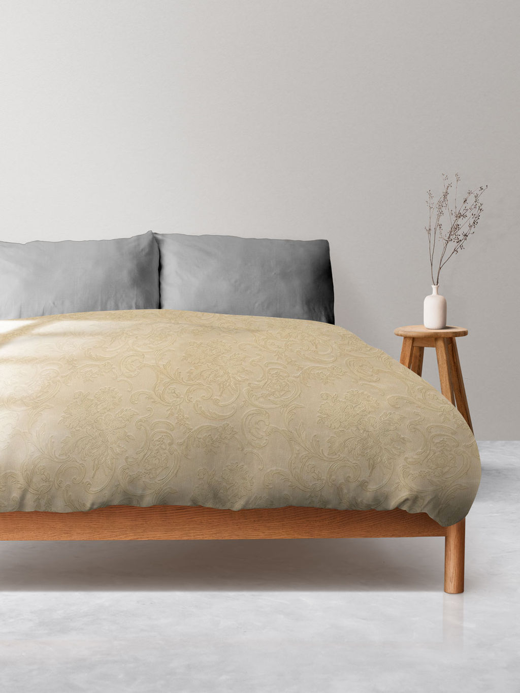 Пододеяльник Микрофибра Узор - Сливочный 150х215