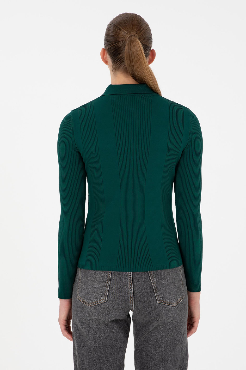 Женский темно-зеленый свитер Неожиданная скидка в корзине - U.s. polo assn фото 5