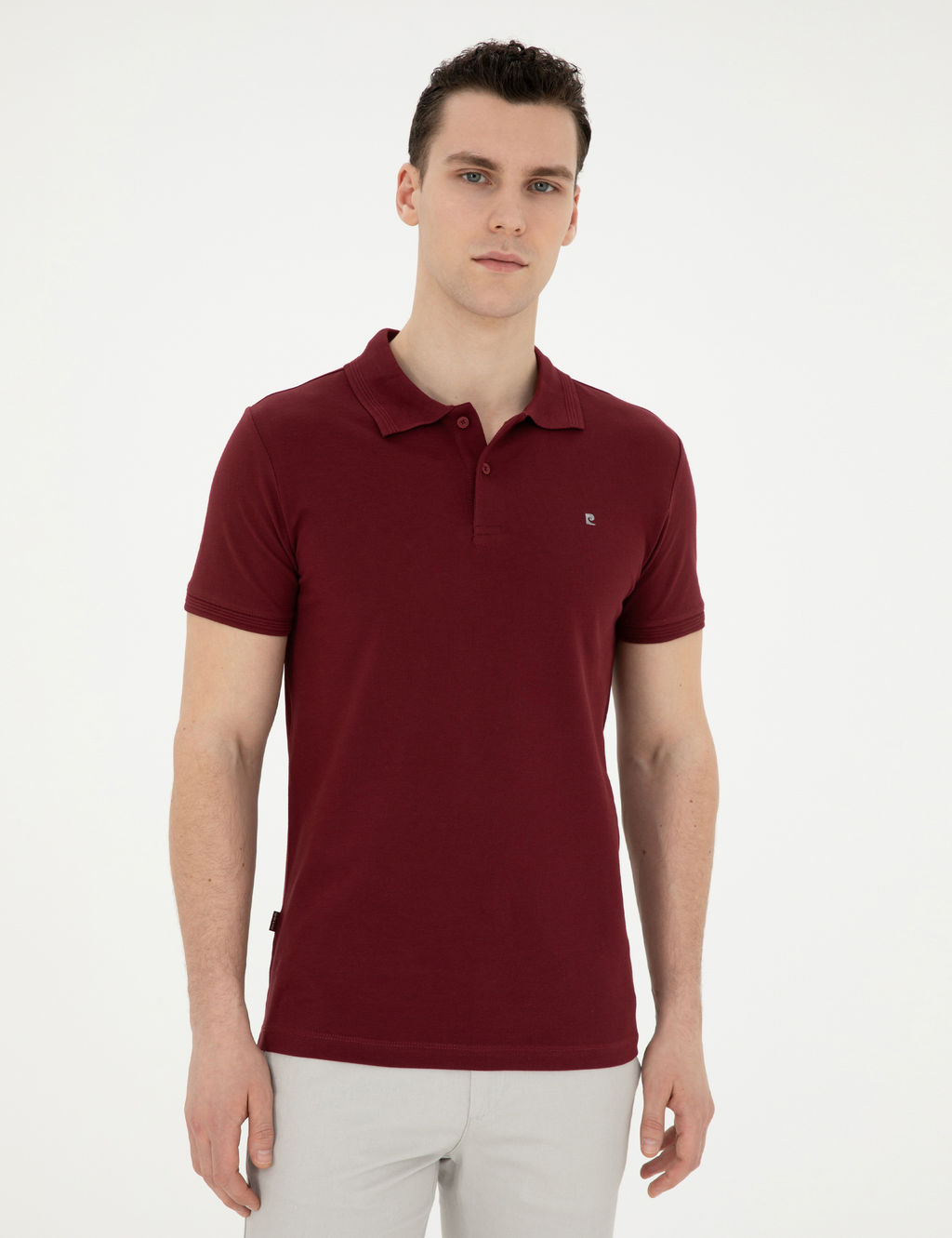 Bordo Slim Fit Basic Ti__rt