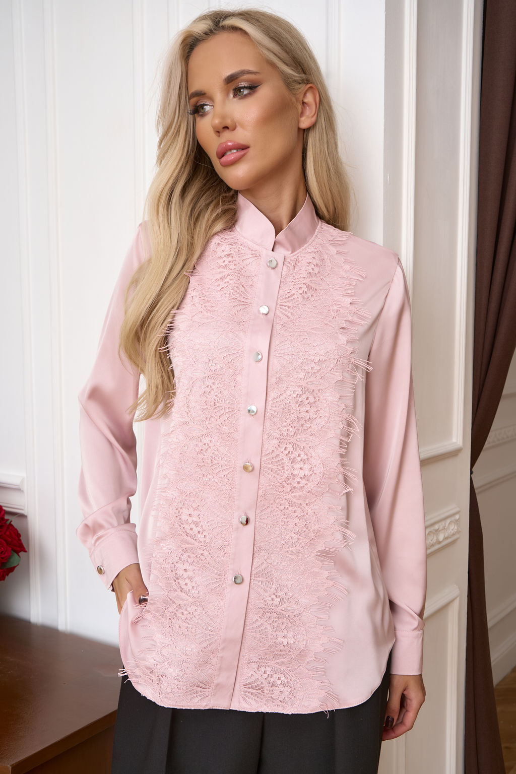 Блуза Open Style 7011 розовый