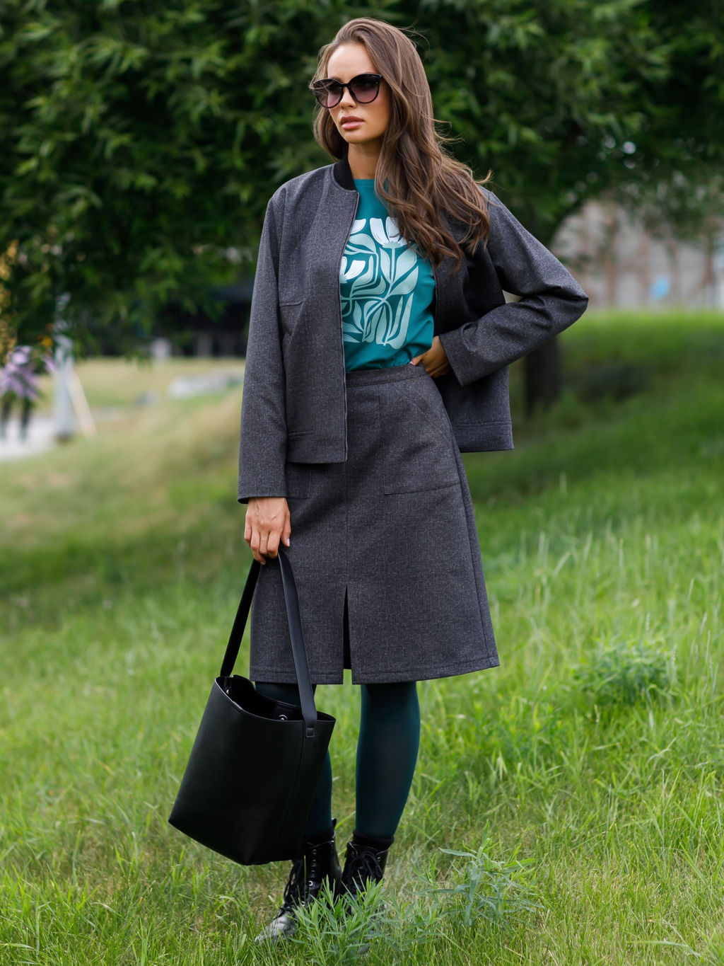 Жакет бомбер трикотажный - Stilla фото 3