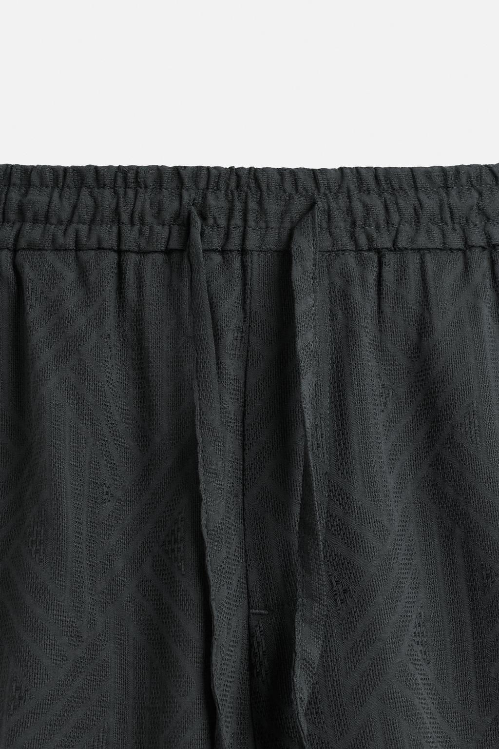 GEOMETRIC JACQUARD BERMUDA SHORTS - Zara фото 9