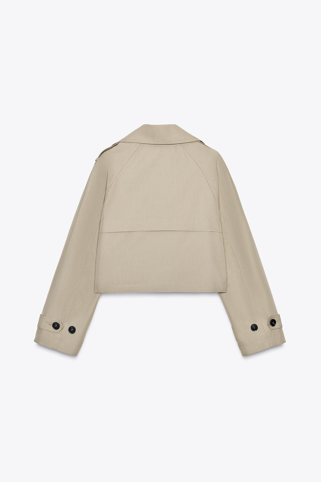 DOUBLE-BREASTED SHORT TRENCH COAT - Zara фото 4