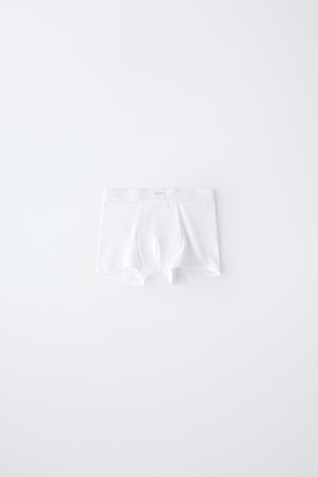 6-14 A?OS/ PACK TRES B?XERS LISOS ETIQUETA / Blanco - Zara фото 3