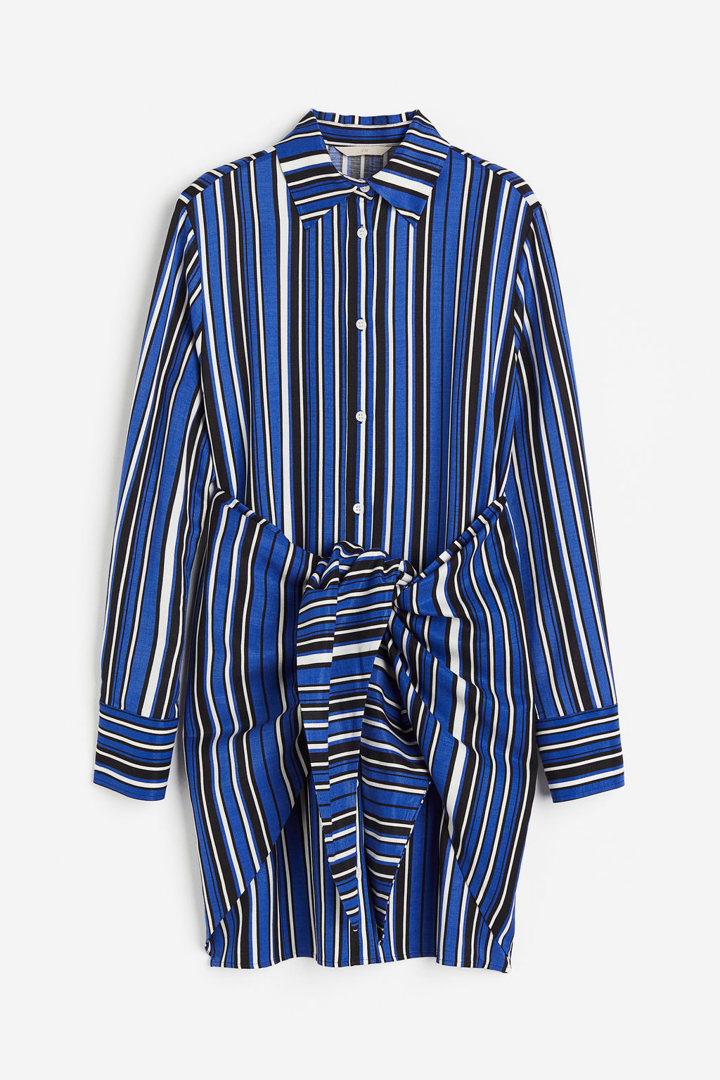 Vestido camisero con lazada - H&m фото 2